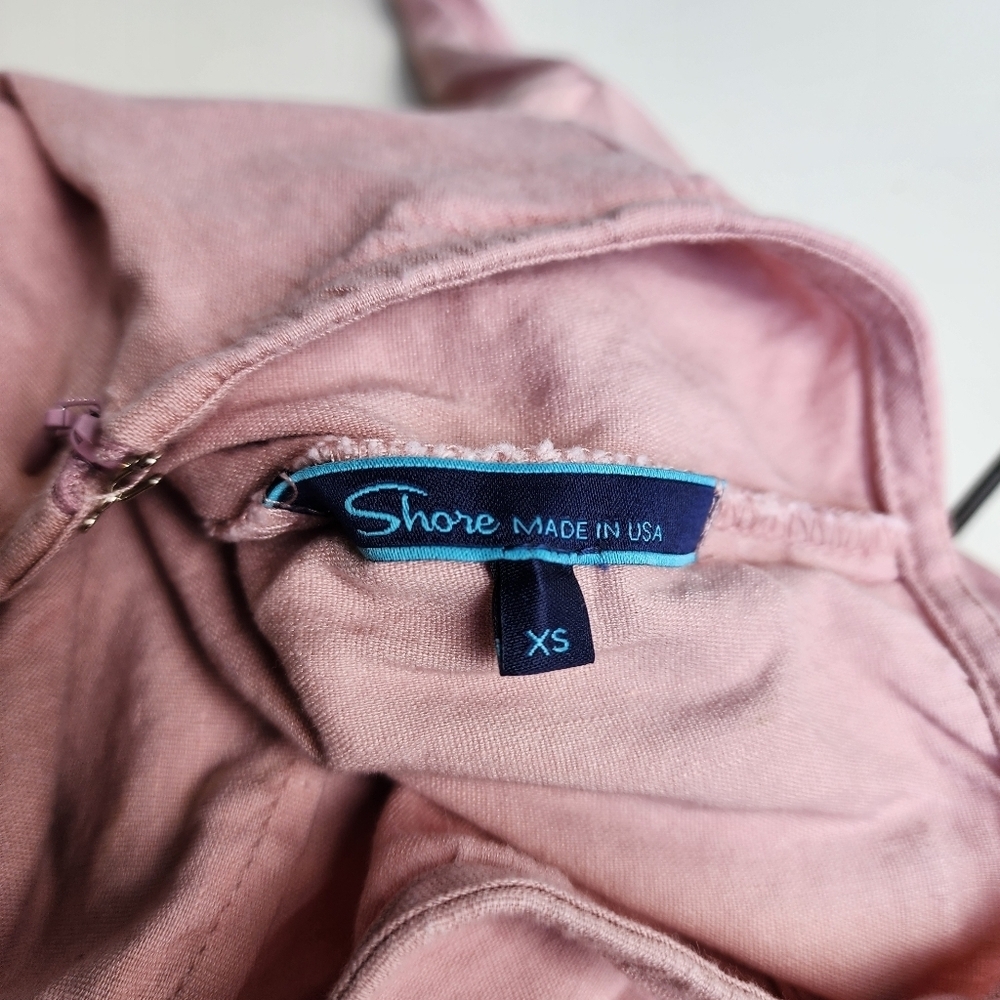 SHORE USA WOMEN'S WRAP SKIRT PINK Stretch LINEN $138 Viscose XS Sk8 - Picture 9 of 13